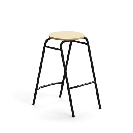 Bar stool ALTUS, H 690 mm, anthracite/birch