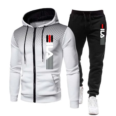 Nyt Fashion Tracksuit til mænd Hoodie Fitness Gym Tøj Mænd Løbesæt Sportswear Jogger Mænds Tracksuit Vinterdragt Sport