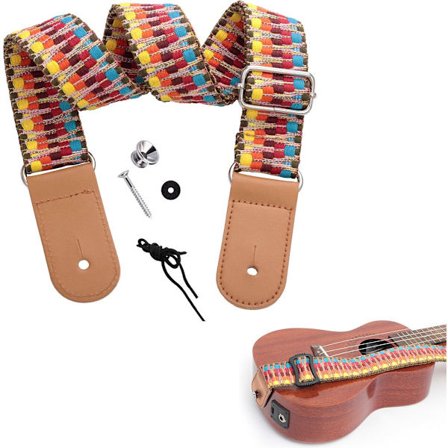 Passer for ukulele - skulderveske - mini gitarstropp