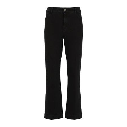 Sportmax, Wide Jeans Zwart, Dames, Maat:W26