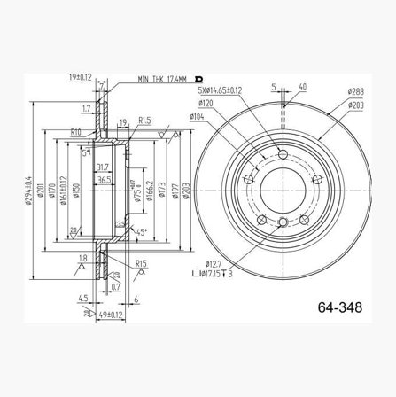 Bromsskiva - Biltema