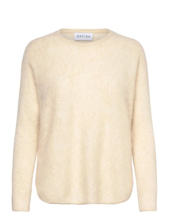 Davida Cashmere | Brushed Curved Sweater | M