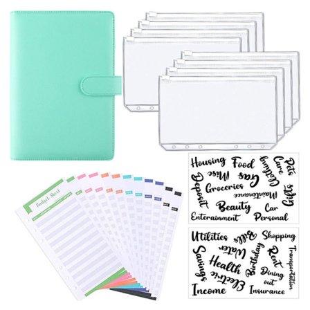 A6 Budget Pärm Notebook Planner GRÖN