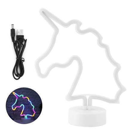 Neon skiltlys, innovativ farverig LED natlampe til skrivebord