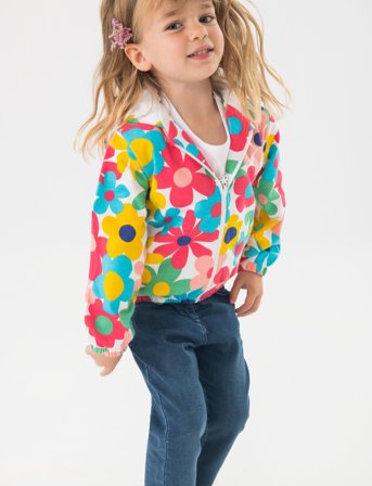 Boboli Fleece Jacket Floral - Multi/patterned - 104