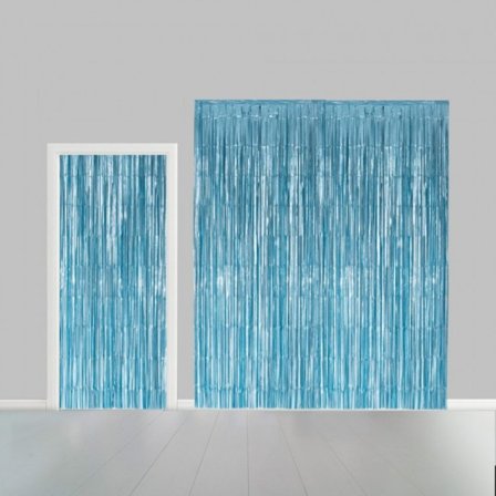 Dørforhæng Folie Lyseblå 240 x 100 cm