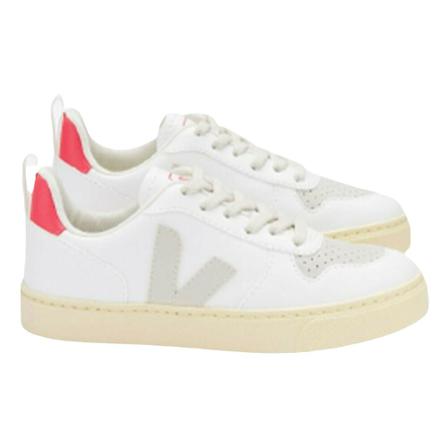 Veja, Baskets V-10 Lace Wit, Dames, Maat:39 EU,leer