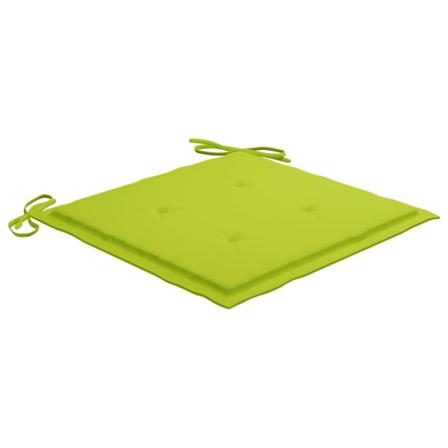 Vidaxl Dynor För Trädgårdsstolar 4 St Ljusgrön 50x50x4 Cm Tyg Grön