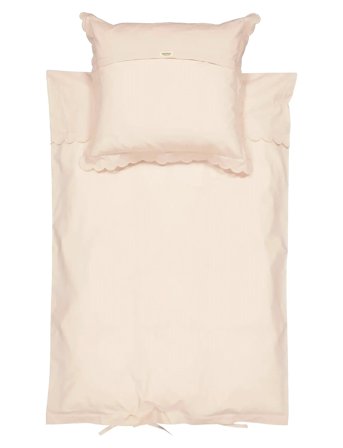 MarMar Copenhagen Bed Linen Scallop Baby - Beige - 70X100CM
