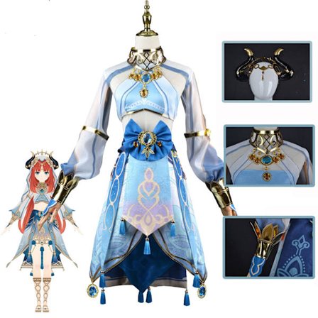 Mub- BAIGE Game Genshin Impact Nilou Cosplay Costume Nilou Genshin Impact Cosplay Costume