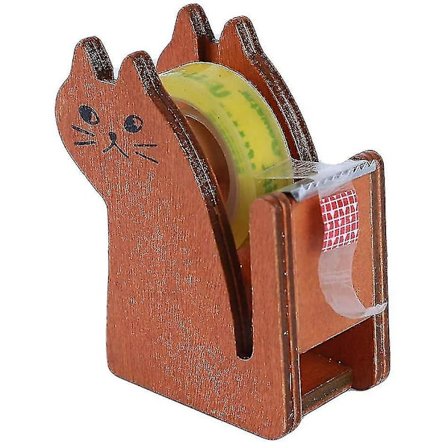 Sød Kat Tape Dispenser Holder Kontor Skoleartikler Kreativ 1stk