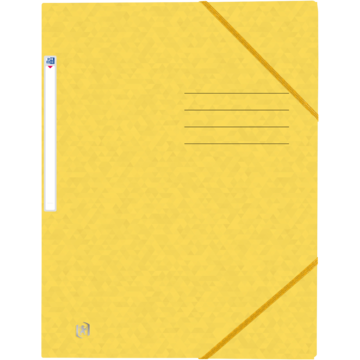 Mappe 3-Klaffer Kartong A4 Gul