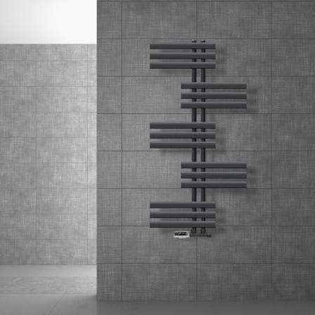 Badrumsradiator Leon 600x1200 Mm Antracit Med