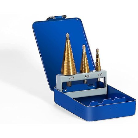 Professionelt Hss Trinboremålsæt Konisk Boremålsæt Sæt4-12mm