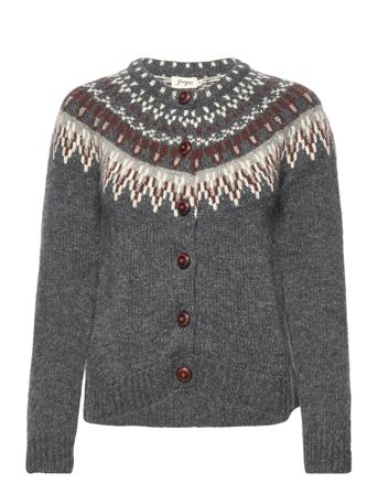 Joelle Strikkegenser Cardigan Multi/mønstret Jumperfabriken