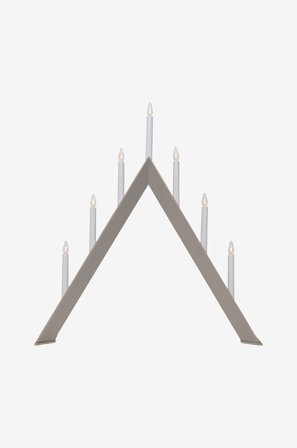 Star Trading - Kynttilänjalka Arrow 64,5 cm - Beige - Sähkökyntteliköt - - Homeroom