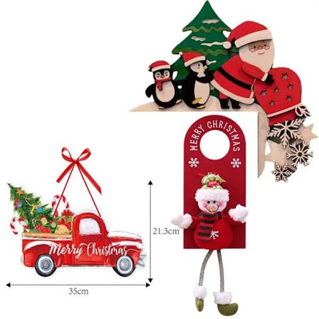 Dörrhängande Rik och färgstark Festlig och rolig Lägg till julstämning Lätt att bära Fint hantverk Julklapp Härlig festlig