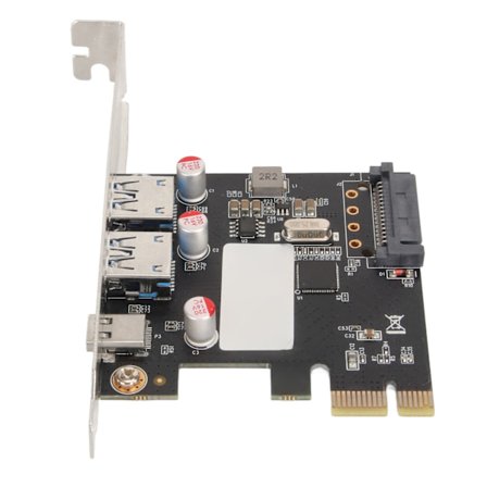 PCIe til USB 3.0 Utvidelseskort 5Gbps 1 Type C 2 Type A 15Pin SATA Strømkontroller for Windows Stasjonær PC