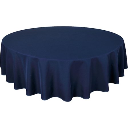 Tung kvalitet dug, Nem pleje, Rund 140 cm Uni Blå