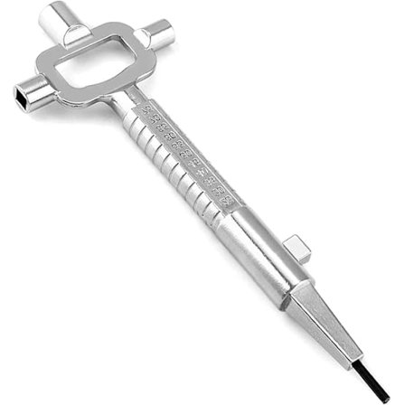 Universel byggenøgle, multifunktionel cylinder måler, hovednøgle, låsesmed kamnøgle