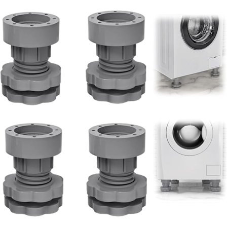 Vibrationsdämpare Tvättmaskin - 4 st justerbara stötdämpare - Gummifötter för tvättmaskiner - Universella flyttbara fötter - För tvättmaskin...