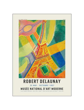 Robert-Dalaunay-Eiffel-Tower Home Decoration Posters & Frames Posters Illustrations Multi/mønstret PSTR Studio