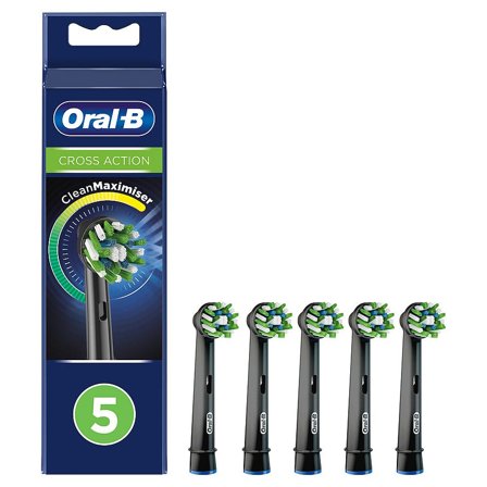 Oral-B Cross Action Børstehoveder 5 stk, Medicin & Pleje, Tandbørster, Børstehoveder