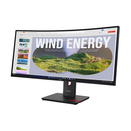Lenovo ThinkVision T34WD-40 34inch 3440x1440 Curved VA 120Hz USB-C docking 96W Mirror power button Epeat Gold TCO10