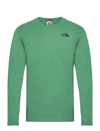 M L/S Red Box Tee - Eu T-shirts Long-sleeved Grønn The North Face*Betinget Tilbud