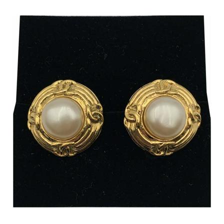 Chanel Vintage Rings , Geel , Dames , Maat: ONE Size