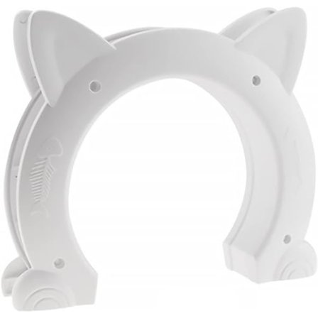 Valkoinen kissanluukku sisäänrakennettu sisäovi, ABS-kissanläppä sisäkissa