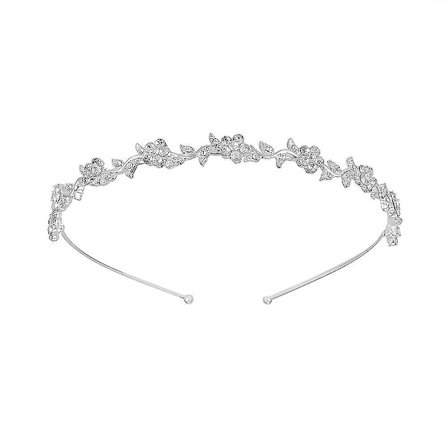 Krystal Bryllupshovedbånd, Sølv Brudehovedpynt Hårbånd Kvinder Hårtilbehør Til Bruder 1pcssølv