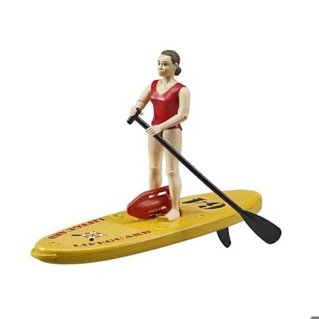 Figur Bworld: Livräddare med Stand up Paddle