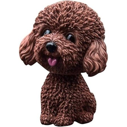 Ornitolog Nickande Hund Prydnad Teddy Hund Bil Nickande Hund Docka Prydnader Bobble Head Leksaker Figur Simulering Skakande Huvud Hund Dekor Bobble-