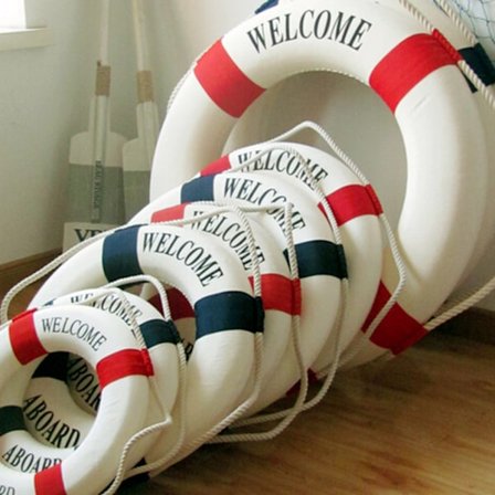 Tervetuloa Nautical Life Pelastusrengas Ring Boat Wall Hanging Ho