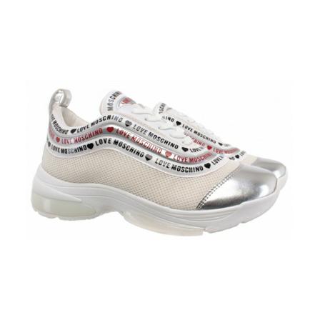Love Moschino Womens Sneakers , Wit , Dames , Maat: 36 EU
