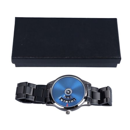 Herr Vattentät Kvarts Business Klocka Svart Armband Födelsedag Arbete Gåva