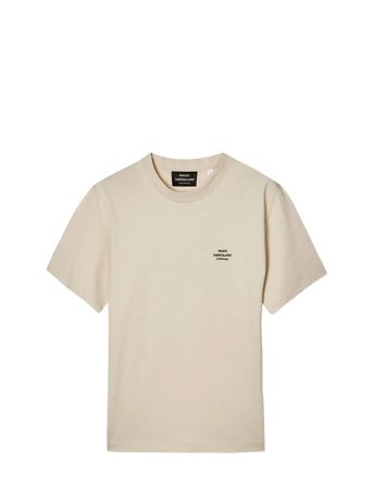Mads Nørgaard Cotton Jersey Frode Logo Tee Fav - Cream - L