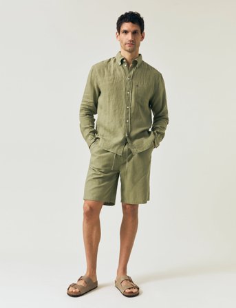 Lexington Clothing Casual Linen B.d Shirt - Green - S