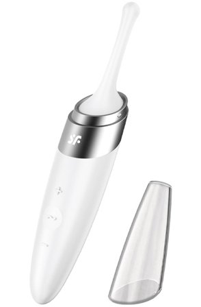 Twirling Delight Tip Vibrator - White - Woome.pl