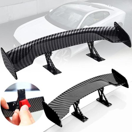 2 st Mini Bilspoiler, Gm Svart Mini Bilspoiler Bakvinge, Slagfri Univ