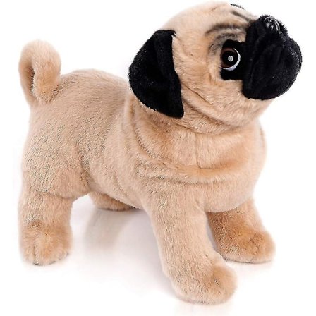 12,5 tommer Brun Mops Kosedyr, Mops Plysj Hund Kosedyr Gaver Til Barn