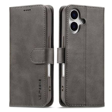 LC.IMEEKE iPhone 17 Plånboksfodral med Stativ - Grå