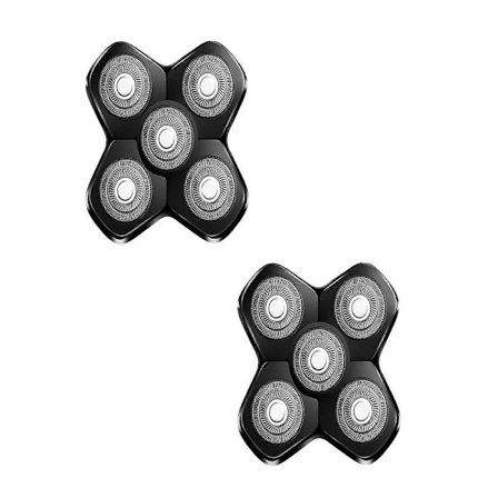 5 Blader Magnetisk Hode Barbermaskin Erstatningsblader for MANSCAPED Dome Shaver, Magnetisk Feste for Menn 2 stk