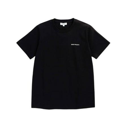 Norse Projects T-shirt Gro logo , Zwart , Dames , Maat: L
