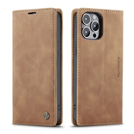 Kotelo Samsung A55 ruskea l pp nahka korttipaikalla