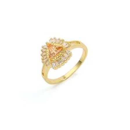 18K Guldfyllda Guld gulddoublé Filled CZ Ring