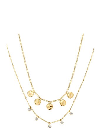 Amalfi Double Layer Necklace Gold By Jolima
