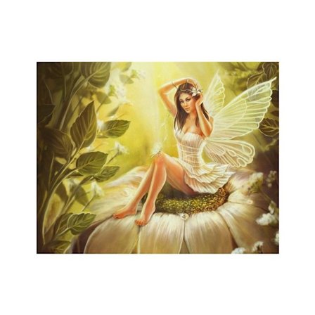 Semi diamant Blomster Fe DIY Rhinestone Maleri Stue Dekoration Kunst Håndværk 8641 Fe