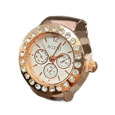 Finger Rings Klockor Ring Watch ROSE GULD